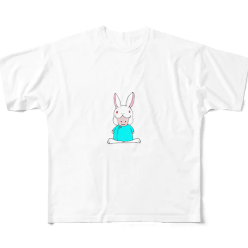 うさぴょん先生 フルグラフィックTシャツ