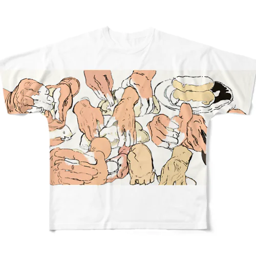 作る手 All-Over Print T-Shirt