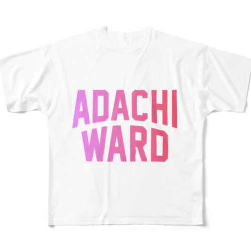 足立区 ADACHI WARD フルグラフィックTシャツ