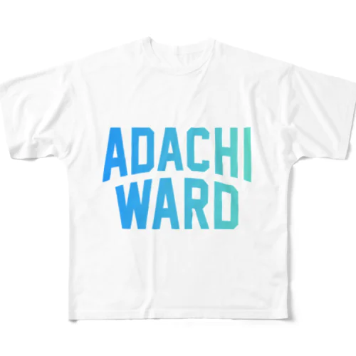 足立区 ADACHI WARD フルグラフィックTシャツ