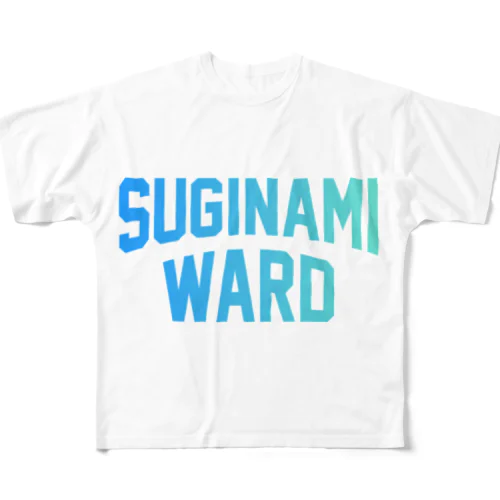 杉並区 SUGINAMI WARD フルグラフィックTシャツ