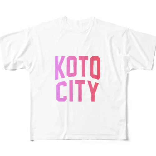 江東市 KOTO CITY フルグラフィックTシャツ