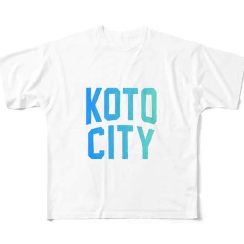 江東市 KOTO CITY フルグラフィックTシャツ