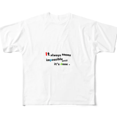 世界の名言Tシャツ All-Over Print T-Shirt