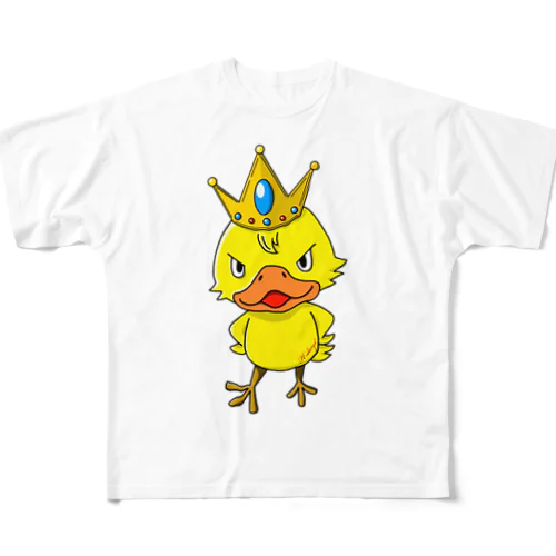 ヒヨコの王様 フルグラフィックTシャツ