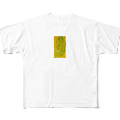 黄色ちゃん緑ちゃん All-Over Print T-Shirt