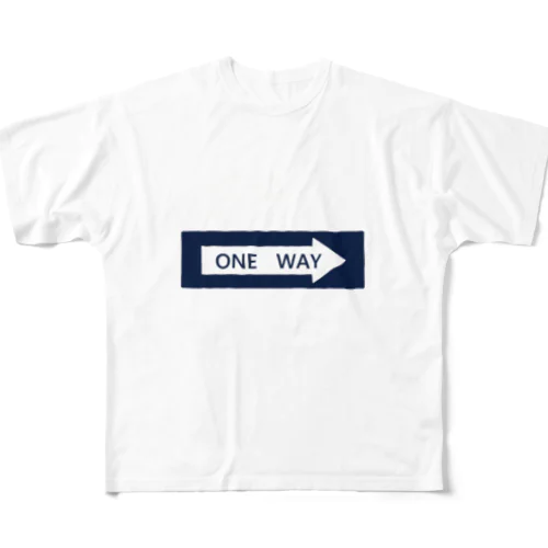 ONE WAY フルグラフィックTシャツ