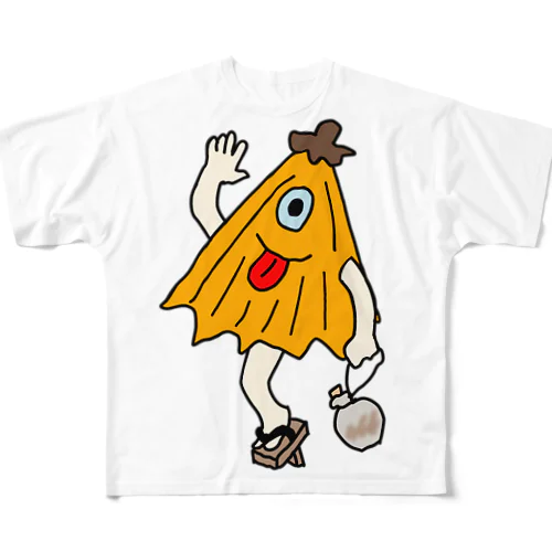 陽気な唐傘 All-Over Print T-Shirt