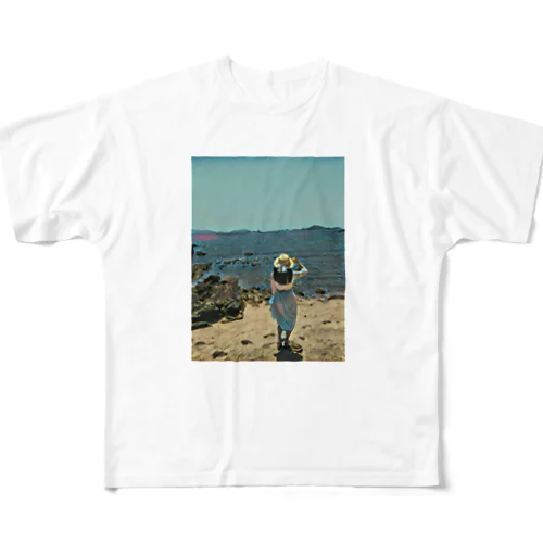 Sea girl フルグラフィックTシャツ