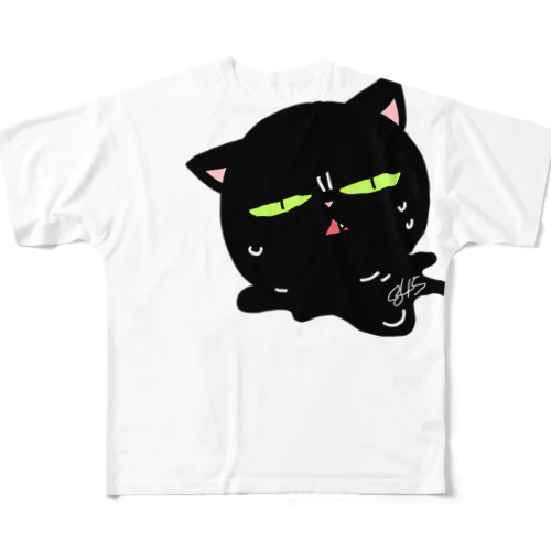 とけるくろねこ All-Over Print T-Shirt