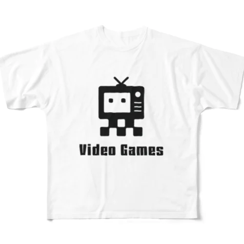 Video Games フルグラフィックTシャツ