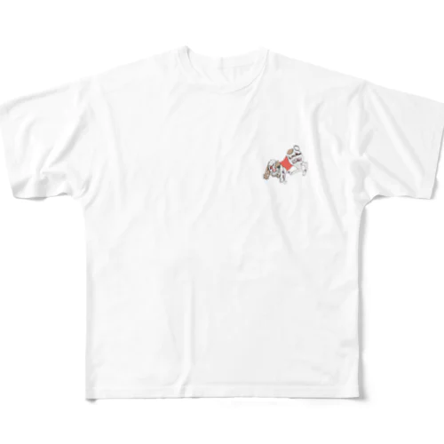 kimokawaウサギ All-Over Print T-Shirt