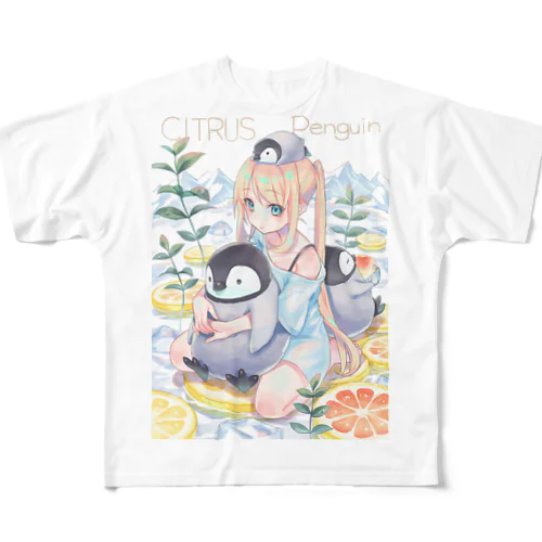 シトラスペンギン フルグラフィックTシャツ