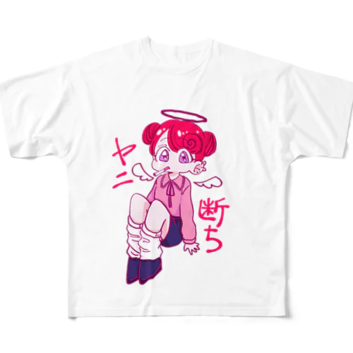 ヤニ断ち天使 mimi All-Over Print T-Shirt