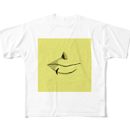 くちびる  レモン All-Over Print T-Shirt