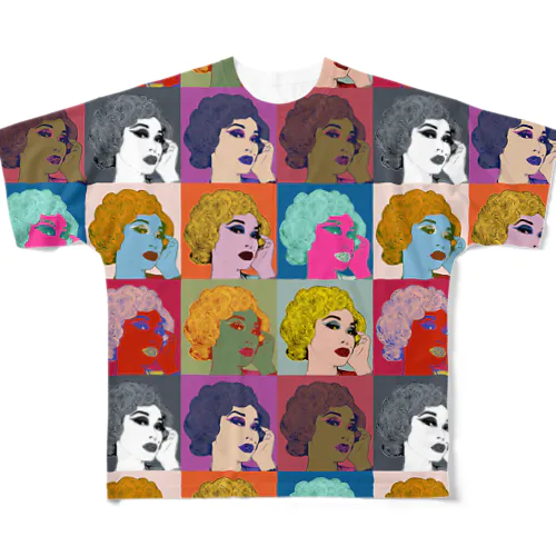 ウノリン モンロー All-Over Print T-Shirt