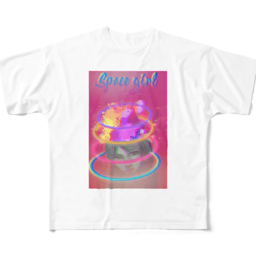 Space girl  All-Over Print T-Shirt