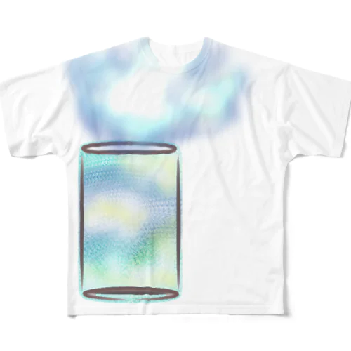 空色カン All-Over Print T-Shirt