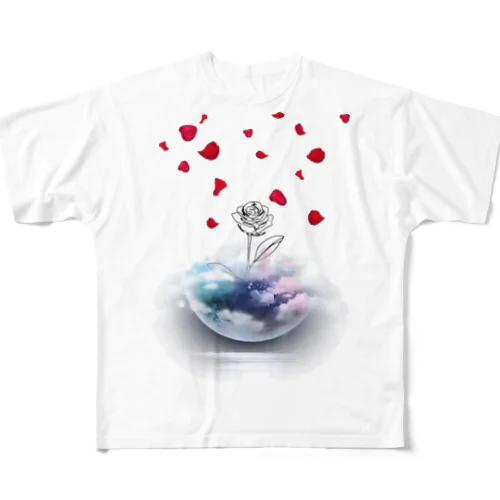 Cosmic rose All-Over Print T-Shirt