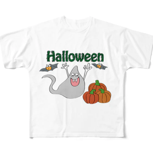 ハロウィン フルグラフィックTシャツ