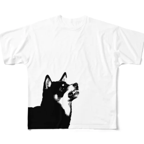 ブチギレ柴犬 フルグラフィックTシャツ