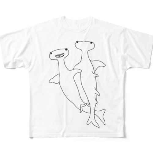 しゅもくざめ All-Over Print T-Shirt