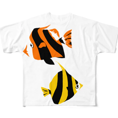 熱帯魚 フルグラフィックTシャツ