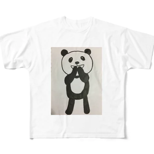 うふふなパンダ All-Over Print T-Shirt