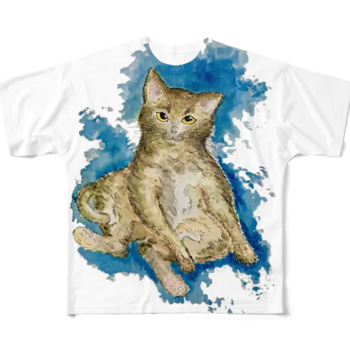 サビ猫〜「猫は猫」より〜 フルグラフィックTシャツ