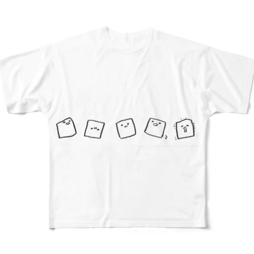 感情豊かな四角 All-Over Print T-Shirt