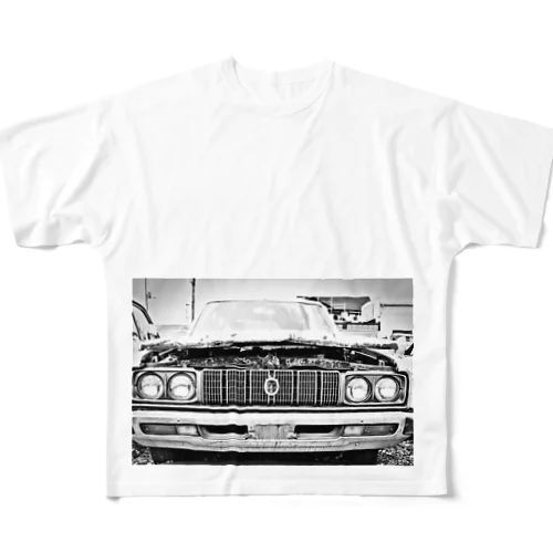 レトロカー フルグラフィックTシャツ