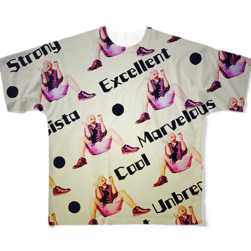 モデルKAMIJOコラボモデルⅡ All-Over Print T-Shirt