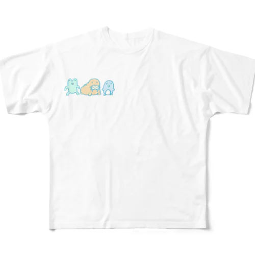かえるくん・せいうちくん・ぺんぎんくん All-Over Print T-Shirt