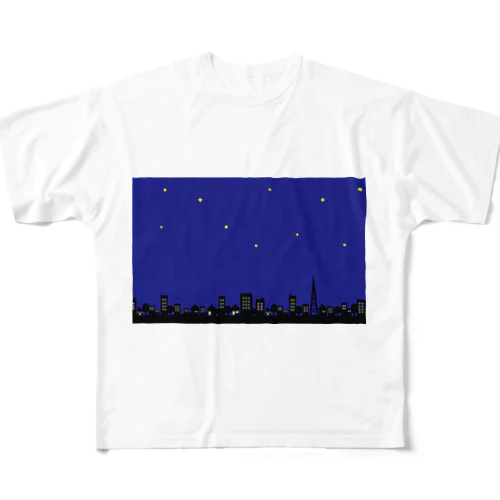 夜空 フルグラフィックTシャツ