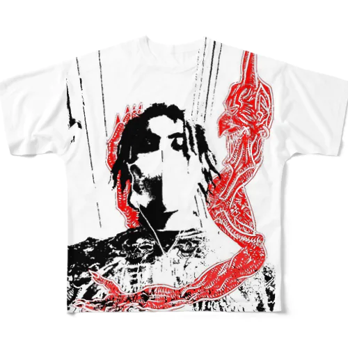 悪魔 All-Over Print T-Shirt