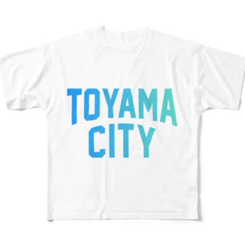  富山市 TOYAMA CITY All-Over Print T-Shirt