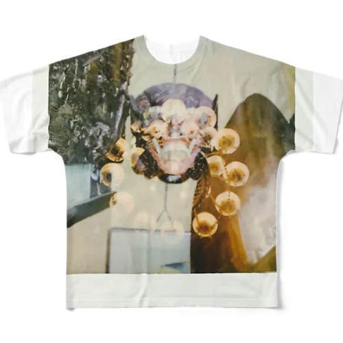 異国の仮面　多重露光シャンデリア All-Over Print T-Shirt