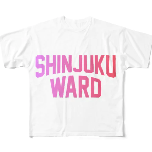 shinjuku ward　新宿 フルグラフィックTシャツ