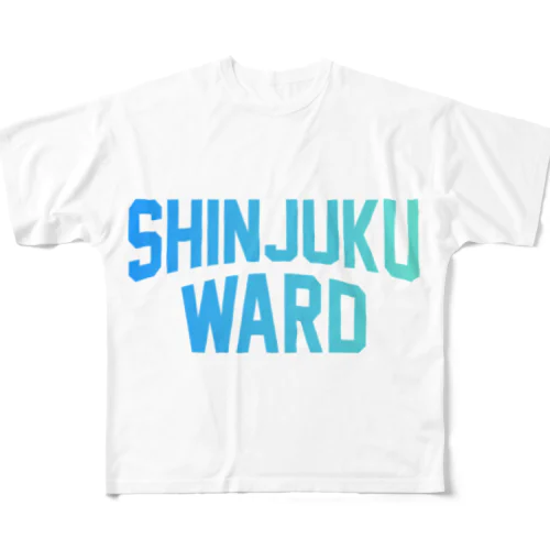 shinjuku ward　新宿 フルグラフィックTシャツ