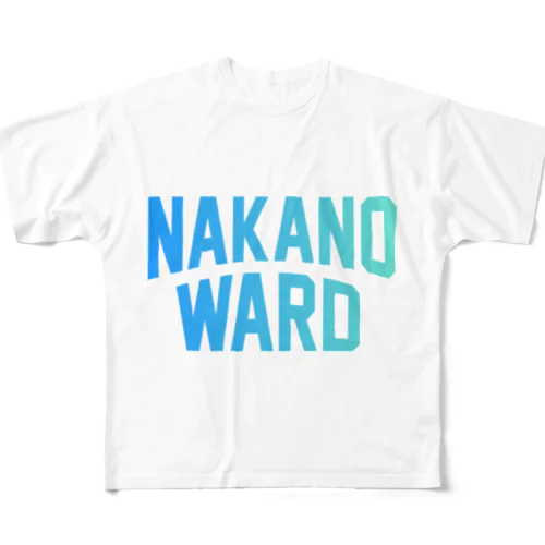 中野区 NAKANO WARD All-Over Print T-Shirt