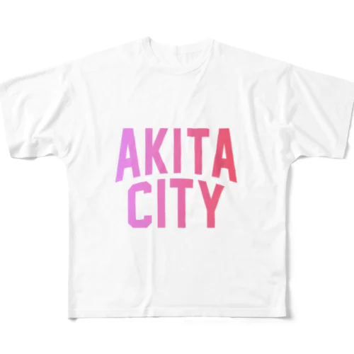 秋田市 AKITA CITY All-Over Print T-Shirt