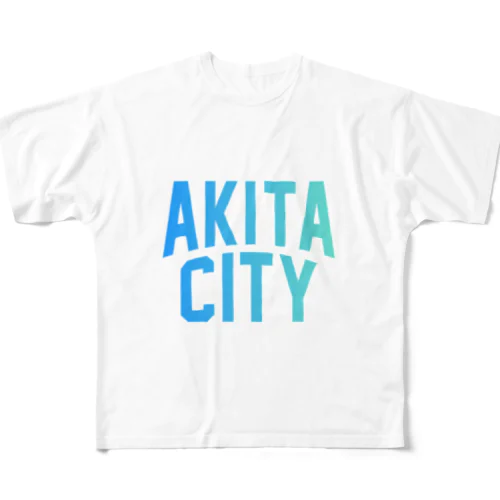 秋田市 AKITA CITY All-Over Print T-Shirt