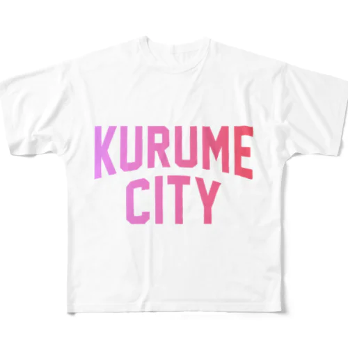 久留米市 KURUME CITY フルグラフィックTシャツ