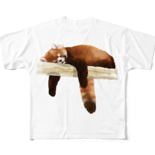 Animals シリーズ 〜レッサーパンダ〜 All-Over Print T-Shirt