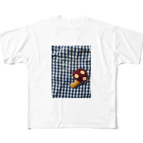 フェルトのmashroom. フルグラフィックTシャツ