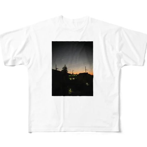 夕焼け All-Over Print T-Shirt