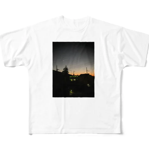 夕焼け フルグラフィックTシャツ