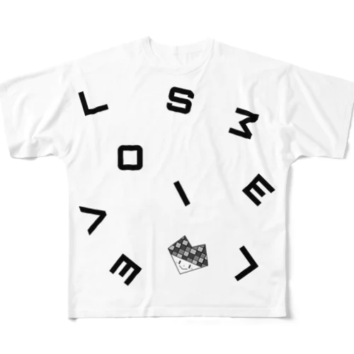 Love ＆ smile フルグラフィックTシャツ