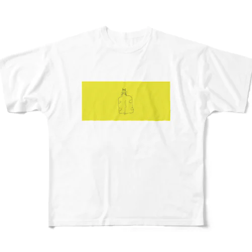 ねこペットボトルyellow All-Over Print T-Shirt
