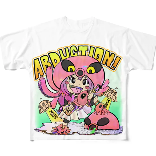 ABUDUCTIONちゃん フルグラフィックTシャツ